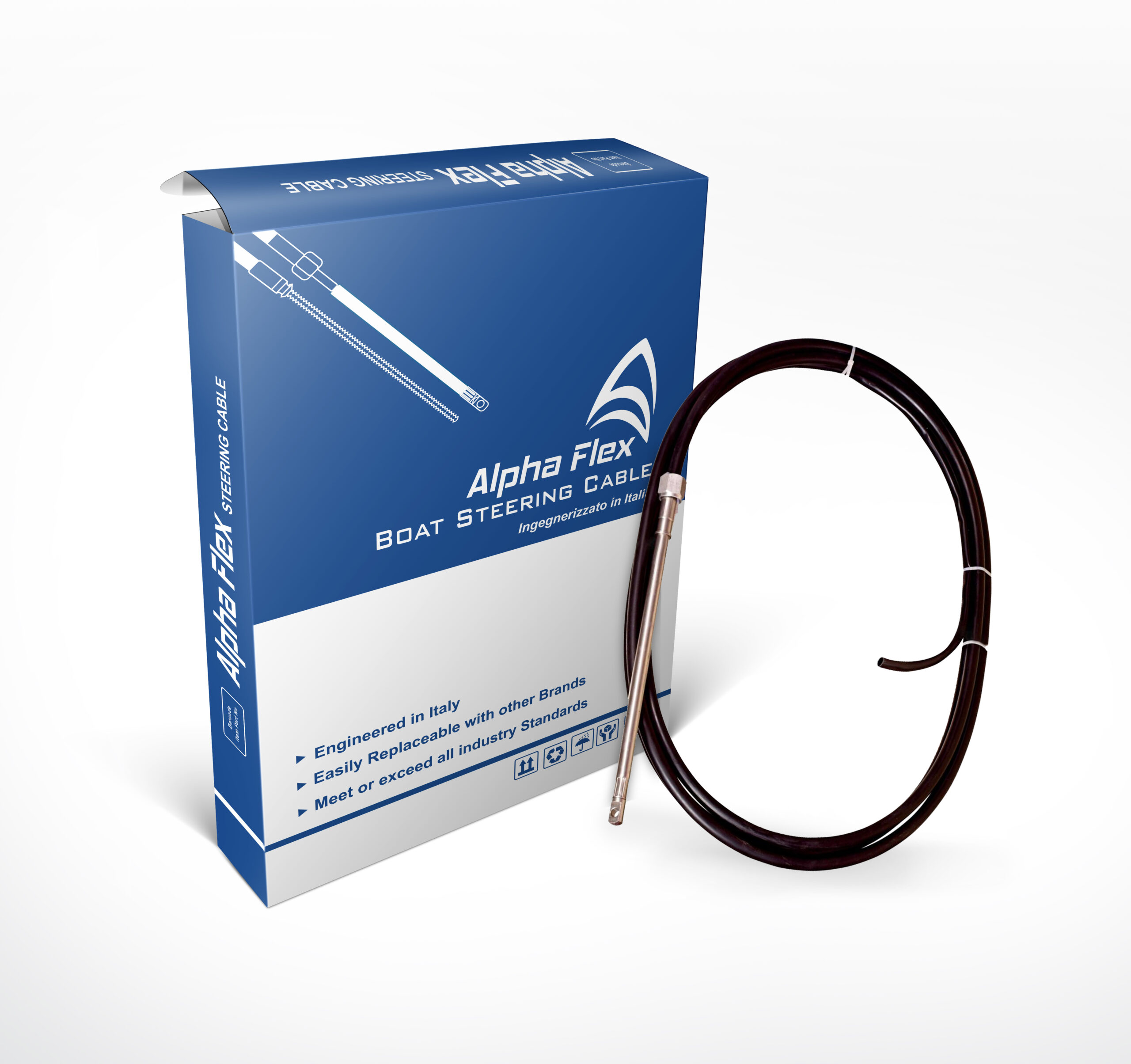 Alphaflex Quick Connect Steering Cable