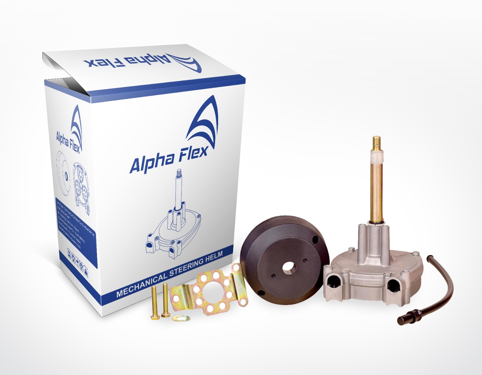 Alphaflex Mechanical Steering Helm Quick Connect